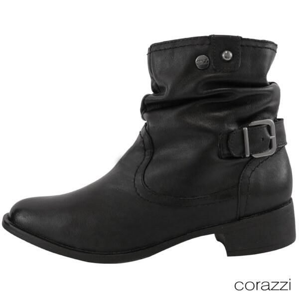 Bota Corazzi Folk Fivela Pelica Preta