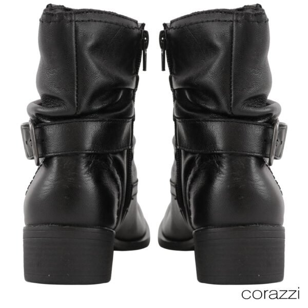Bota Corazzi Folk Fivela Pelica Preta