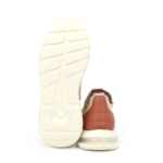 Tênis Feminino Couro Air Knit Nude Corazzi