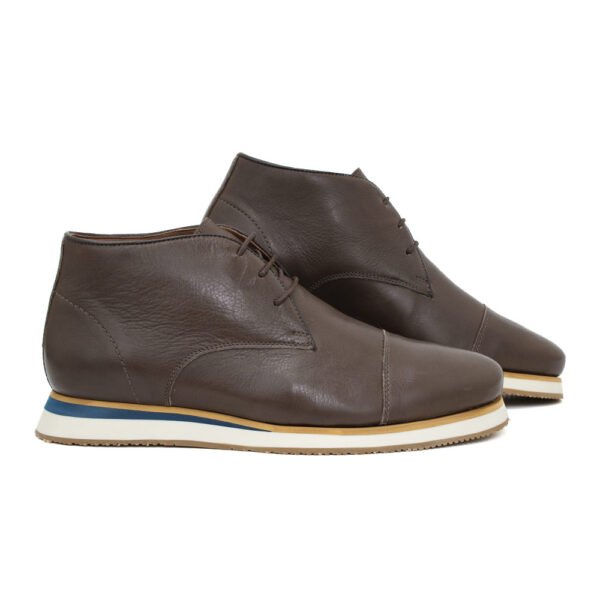 Bota Casual Couro Brown