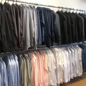 Arara Dupla Fixa para Roupas de Loja